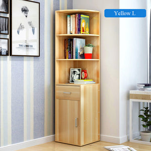 Wooden Corner Bookcase