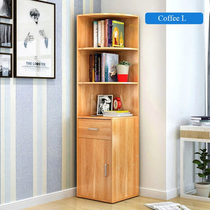Wooden Corner Bookcase