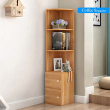 Load image into Gallery viewer, Wooden Corner Bookcase